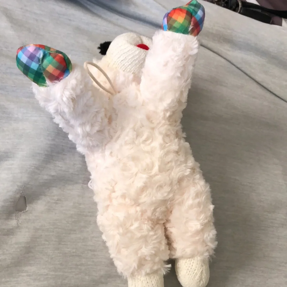 🐾HP🐾 LambChop Easter plaid dog toy